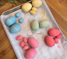cmo teir huevos de pascua de madera con tinte clsico para huevos