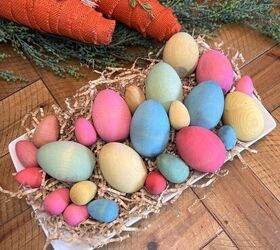cmo teir huevos de pascua de madera con tinte clsico para huevos