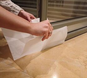 She slides a piece of wax paper under her door for this simple shortcut