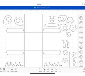 tutorial de cesta de pascua diy diversin de pascua con creative fabrica, Captura de pantalla de la aplicaci n Cricut Design Space