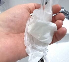All you need is a crumpled up piece of wax paper for this clever & easy trick