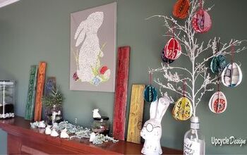 DIY Easter Decor: Aluminum Can Easter Egg Topiary