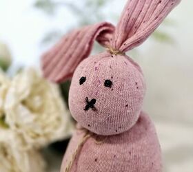 conejo de pascua de calcetines sin coser