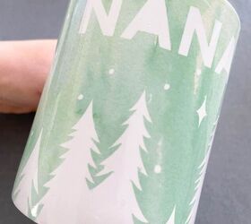 ideas diy para el da de la madre, Taza NANA terminada con Mug Press para una cesta de regalo del D a de la Madre