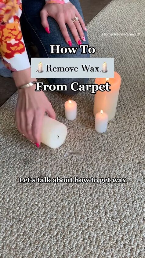 how to get wax out of carpet, Candle wax dripped onto carpet