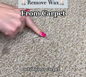 how to get wax out of carpet, Wax on carpet