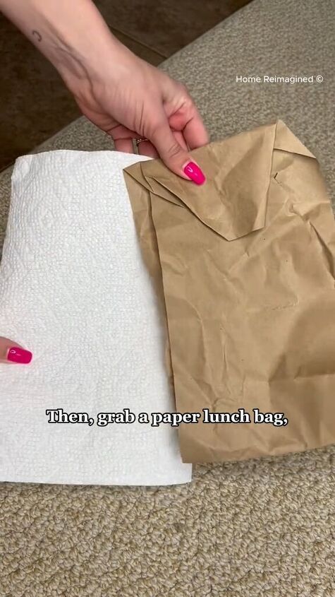 how to get wax out of carpet, Paper bag