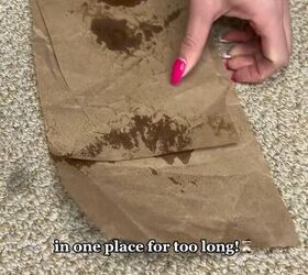 how to get wax out of carpet, Repeating the process
