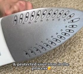 how to get wax out of carpet, Clean iron