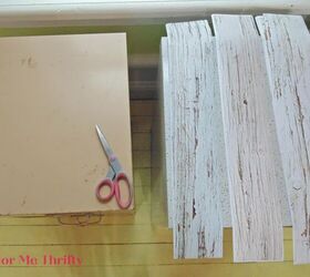 fcil diy archivador de metal makeover, vinilos de madera r stica blanca