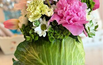 How to Make a Cabbage Vase for a Pretty Spring Centerpiece