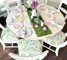 entra en la primavera con esta encantadora mesa decorada con conejitos de pascua