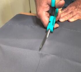 Cut and remove excess fabric