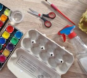 Decoración de Pascua fácil DIY: Cartones de huevos pintados