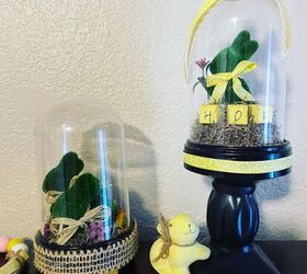 dollar tree spring cloche ideas