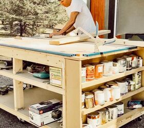 mesa auxiliar diy con viejas cajas de queso, DIY Banco de trabajo m vil y taller en casa Revelaci n