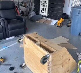 diy lumber storage, Attaching casters