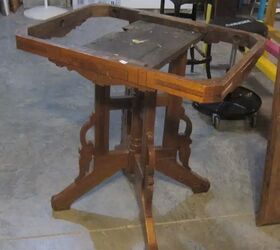 cmo revivir una mesa antigua, Base de mesa estilo Eastlake