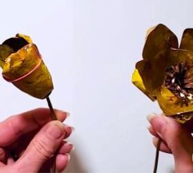 tulipn en lata de refresco latas de aluminio recicladas