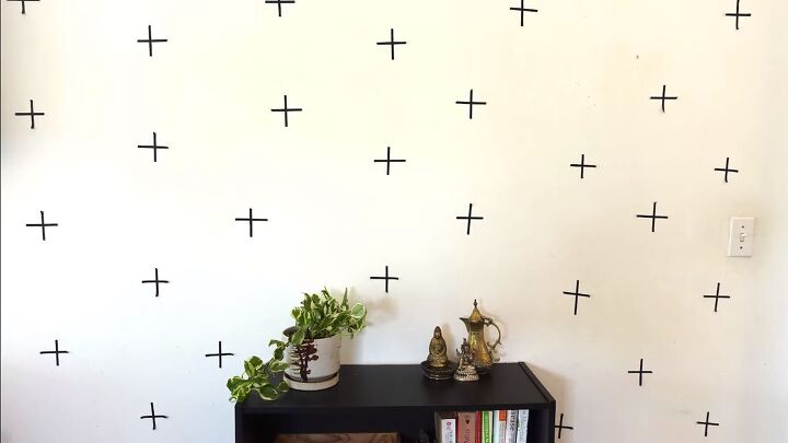 Washi tape accent wall designs