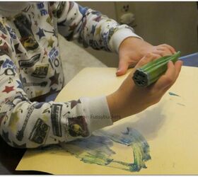 pintura de okra artesana para nios, manualidades para ni os