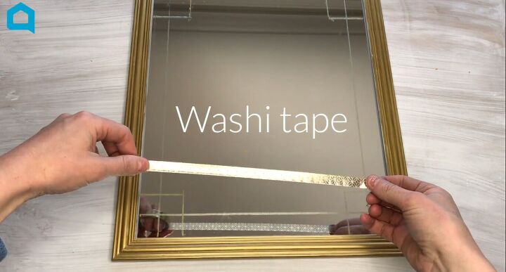 washi tape ideas, Peeling back gold washi tape