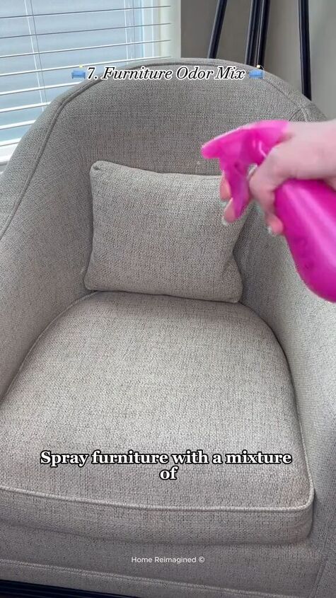 Refreshing furniture with a DIY spray