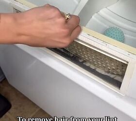 laundry hacks, Pulling out the lint vent