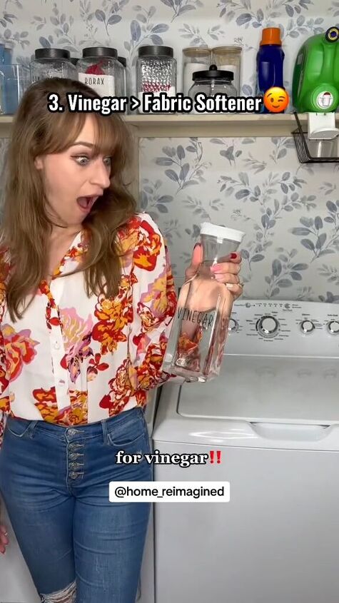 laundry hacks, Using vinegar as fabric softener