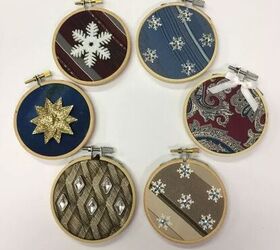 embroidery hoop crafts, Embroidery hoop ornaments by Judy Tosh