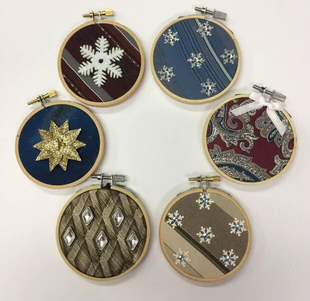 embroidery hoop crafts, Embroidery hoop ornaments by Judy Tosh