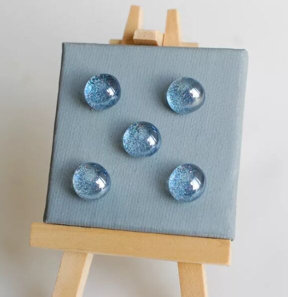11 glass gem crafts diy decor ideas for your home, Glass gem magnets by Maura White