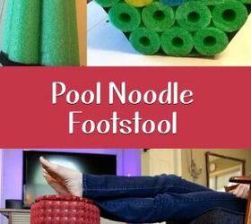 Pool noodle footstool