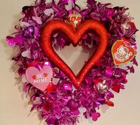 Heart-shaped Valentine's wreath by Vivian Siu