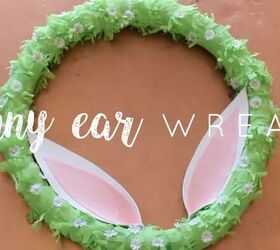 Spring bunny ear wreath by Rachel Metz