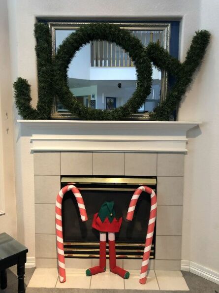 Pool noodle Christmas decorations by Chas' Crazy Creations