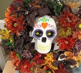 Sugar skull wreath by Kimberley's Joy