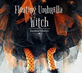 Floating umbrella witch by Mary @ Home is Where the Boat Is 