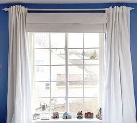 barras de cortina diy y cortinas asequibles, ventana con cortinas