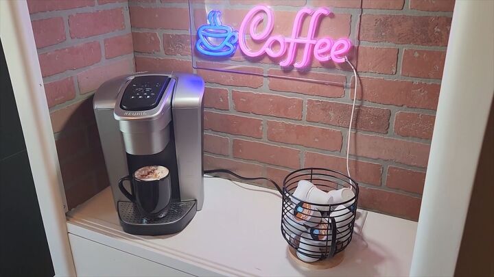 Creating cozy atmosphere with coffee station setup
