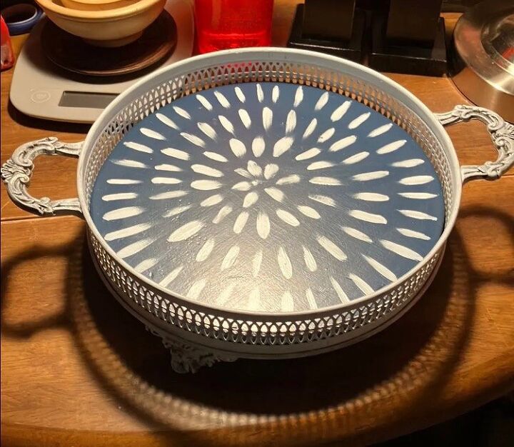 transform old casserole holders into cute trays