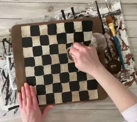 tablero de ajedrez de imitacin vintage
