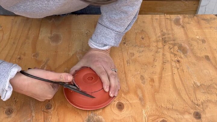 DIY wall sconce tutorial with plunger and funnel