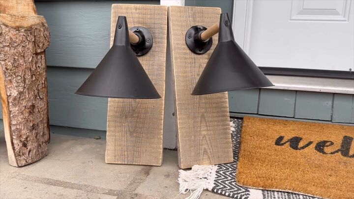 Handmade rustic wall sconce