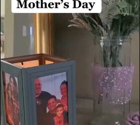 Photo frame lantern as a Mother's Day gift