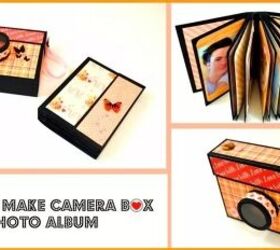Camera-shaped gift box that unfolds into a photo album by Giulia Talmacel