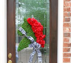 cmo hacer el colgador de puerta ms bonito del derby de kentucky, colgador de puerta con cabeza de caballo a cuadros blancos y negros