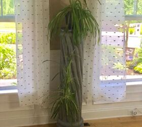 DIY stone column made with pool noodles by Alicia W