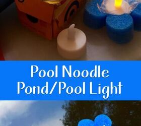 Pool noodle lights by Mother Daughter Projects