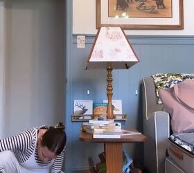 diy mini bookshelf, Attaching the shelves